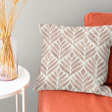 Beautiful watercolour leaves upholstery fabric in shades of green and blue