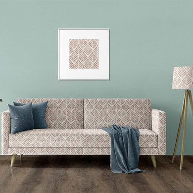 Watercolour Leaves Upholstery Fabric featuring a beautiful botanical design in shades of green and blue, perfect for adding a natural touch to your home decor