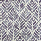 Flat image of Watercolour Foliage Velvet Fabric in Amethyst – painterly velvet leaf print upholstery fabric