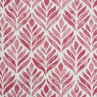 Flat image of Watercolour Foliage Velvet Fabric in Pink – decorative pink velvet upholstery fabric with leaves