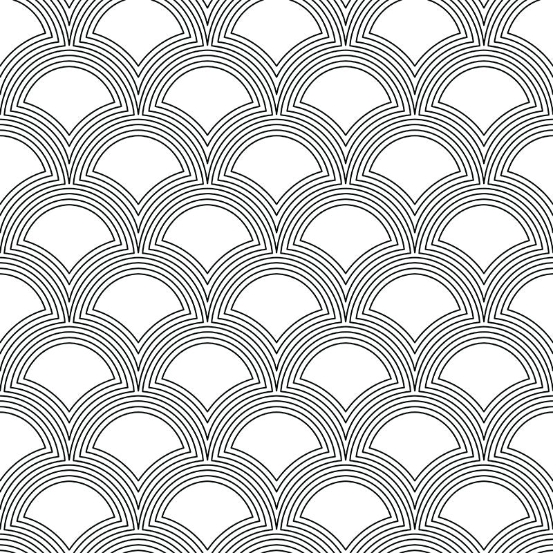 Waverly Black art deco velvet upholstery fabric flat image
