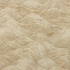 Whitby Golden wave pattern curtain fabric – golden cotton printed wave pattern fabric for curtains and blinds