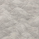Whitby Grey wave pattern curtain fabric – grey cotton printed wave curtain fabric by the metre