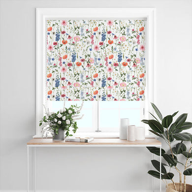 Wild Flowers Linen Curtain Fabric - Summer