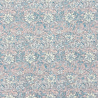 Soft blush pink floral velvet upholstery fabric with vintage detail