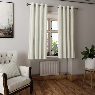 Albany Stripe Cotton Curtain Fabric - Duck Egg