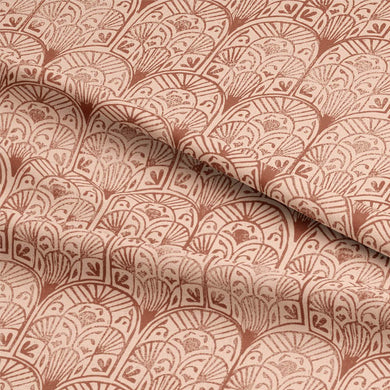 Alwar Linen Curtain Fabric - Henna