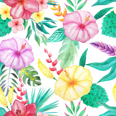 Anemone Cotton Curtain Fabric - Green