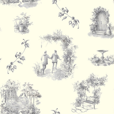 Échantillon de tissu en coton Toile Aquitaine - Gris Ivoire