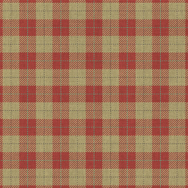 Barraglom Plaid Linen Curtain Fabric - Red, a vibrant and textured fabric with a classic plaid pattern, perfect for adding a pop of color and style to any room
