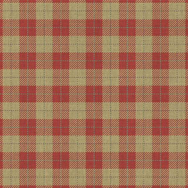 Barraglom Plaid Linen Curtain Fabric - Red, a vibrant and textured fabric with a classic plaid pattern, perfect for adding a pop of color and style to any room
