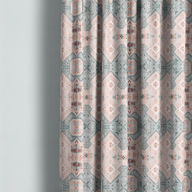 High-quality linen material with a beautiful bohemian Ankara design