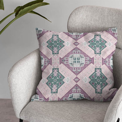 Boho Izmir Linen Curtain Fabric - Plum swaying gently in a breeze from an open window