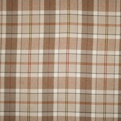 Westerdale Plaid Upholstery Fabric - Terracotta