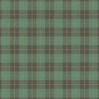 Buie Plaid Linen Fabric Sample - Green