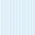 Candy Stripe Cotton Curtain Fabric in Baby Blue with White Stripes