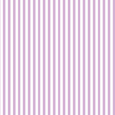 Candy Stripe Cotton Fabric Sample - Lilac