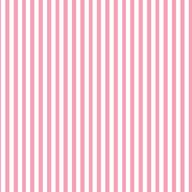Candy Stripe Cotton Curtain Fabric - Pink