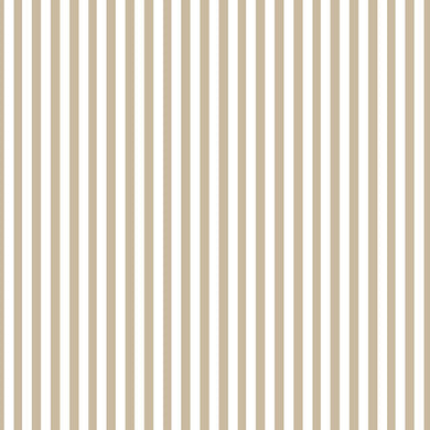 Candy Stripe Cotton Fabric Sample - Putty