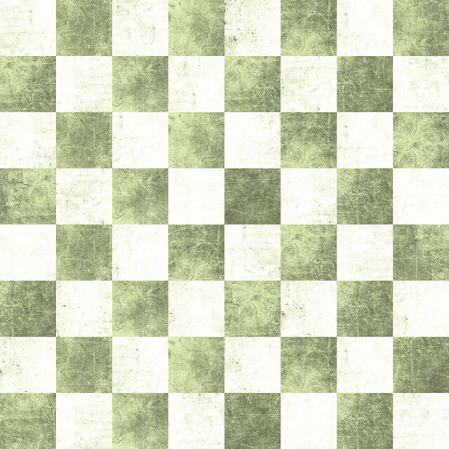 Checkers Cotton Curtain Fabric - Sage