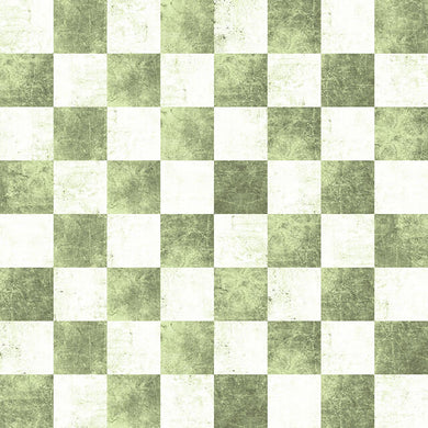 Checkers Cotton Fabric Sample - Sage