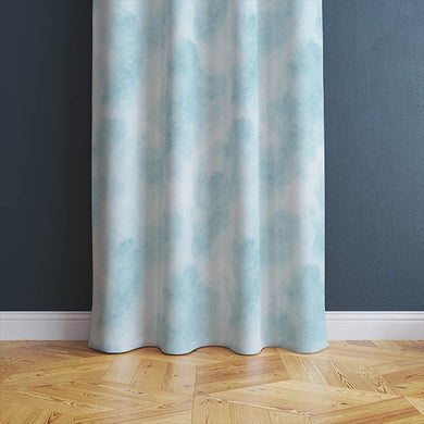 Cloud Cotton Curtain Fabric - Azure