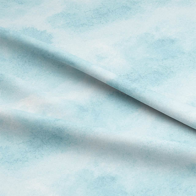 Cloud Cotton Curtain Fabric - Azure