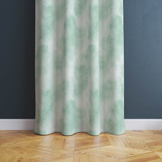 Cloud Cotton Curtain Fabric - Green