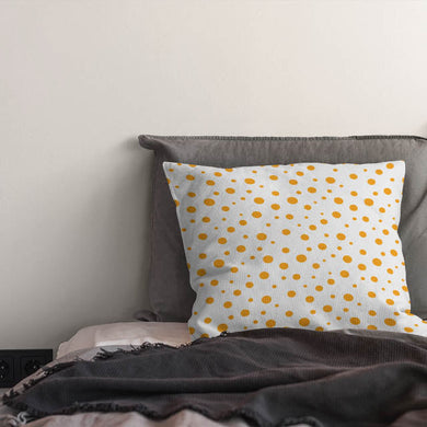 Room setting with Confetti Cotton Curtain Fabric - Satsuma drapery