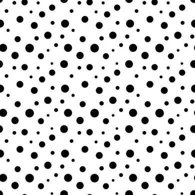 Confetti Cotton Curtain Fabric - Black