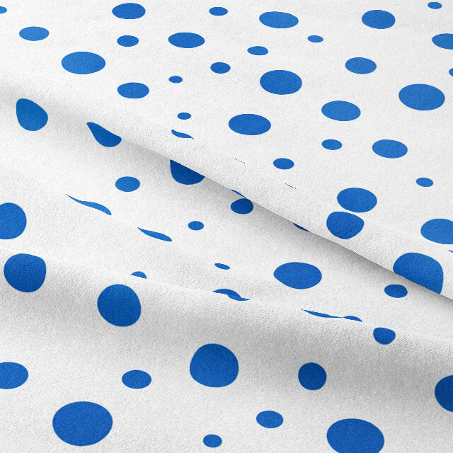 Confetti Cotton Curtain Fabric - Blue