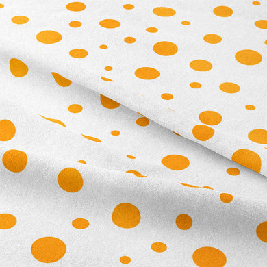 Close-up of Confetti Cotton Curtain Fabric - Satsuma texture