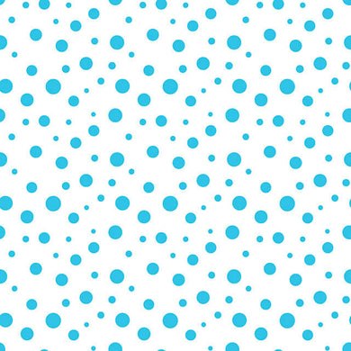 Confetti Cotton Fabric Sample - Turquoise