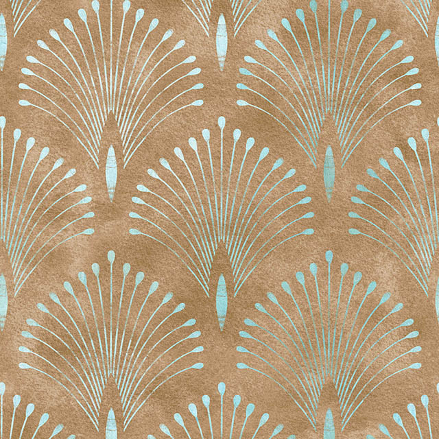 Close-up of Deco Plume Linen Curtain Fabric in Bronze color hanging on a window