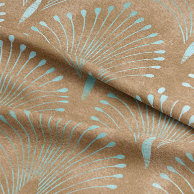 Deco Plume Linen Curtain Fabric - Bronze