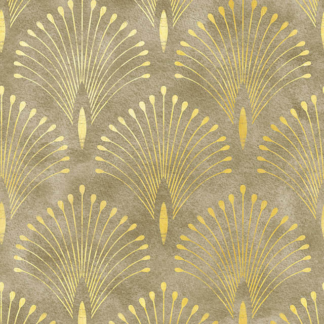Deco Plume Linen Curtain Fabric in Gold, a luxurious and elegant choice for window treatments