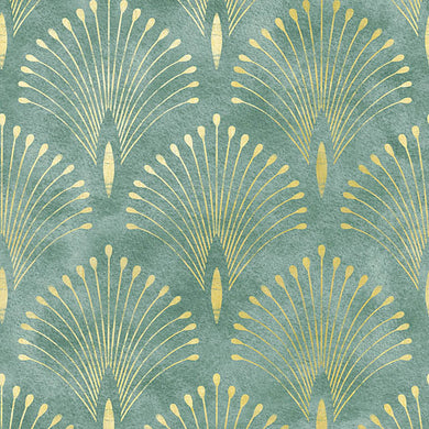 Échantillon de tissu pour rideau en lin Deco Plume - Vert