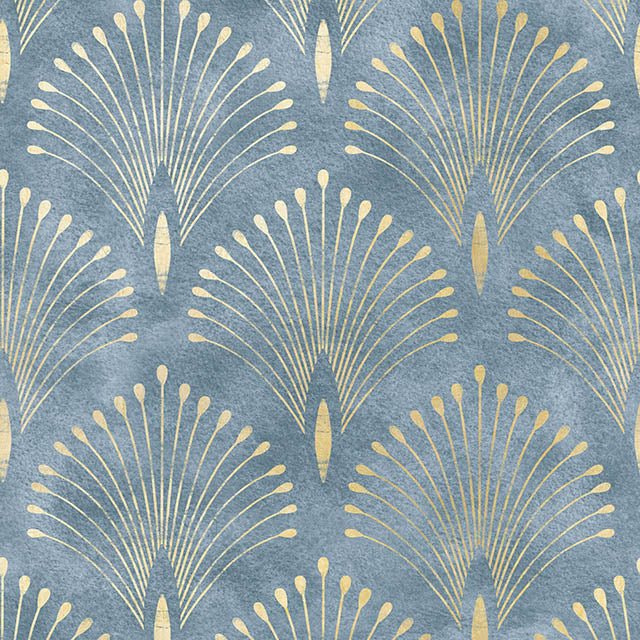 Deco Plume Linen Curtain Fabric in Wedgewood Blue for Home Decor