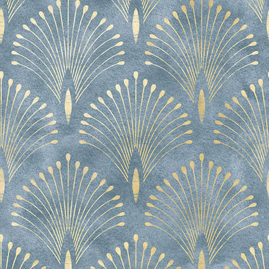 Échantillon de tissu pour rideau en lin Déco Plume - Wedgewood