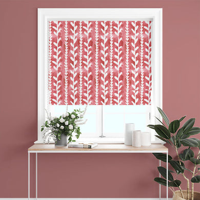 Delilah Cotton Curtain Fabric - Red