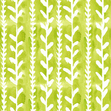 Delilah Cotton Curtain Fabric - Lime Green