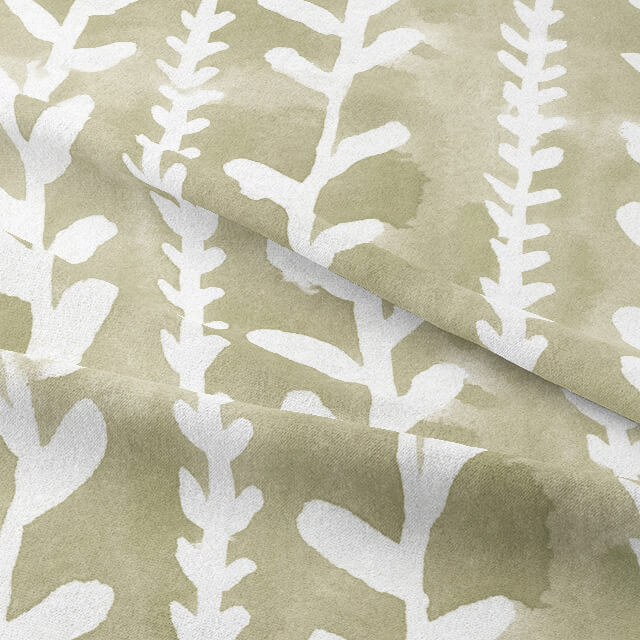 Natural cotton fabric for curtains with a soft and elegant look