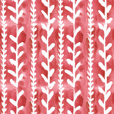 Delilah Cotton Curtain Fabric - Red