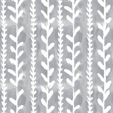 Delilah Cotton Curtain Fabric - Silver