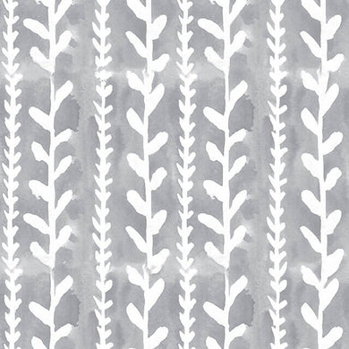 Delilah Cotton Fabric Sample - Silver