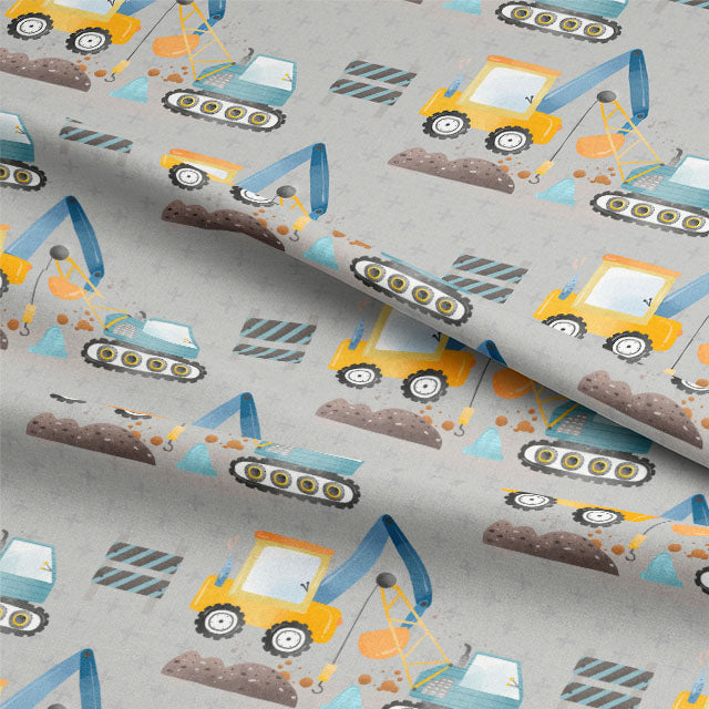High-quality Grey Digger Cotton Curtain Fabric, ideal for creating a cozy and stylish atmosphere