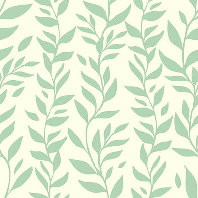 Foliage Cotton Fabric Sample - Duck Egg