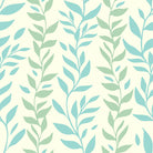 Foliage Cotton Curtain Fabric in Juniper Green, perfect for natural home decor