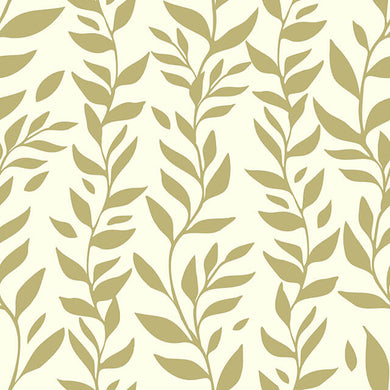 Foliage Cotton Curtain Fabric - Olive 