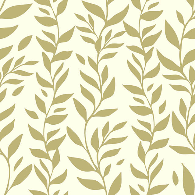 Foliage Cotton Curtain Fabric - Olive 